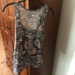 American Eagle Paisley Tank Top Size L